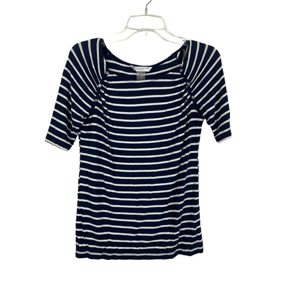 Peter Nygard Women's Navy Blue Soft Top